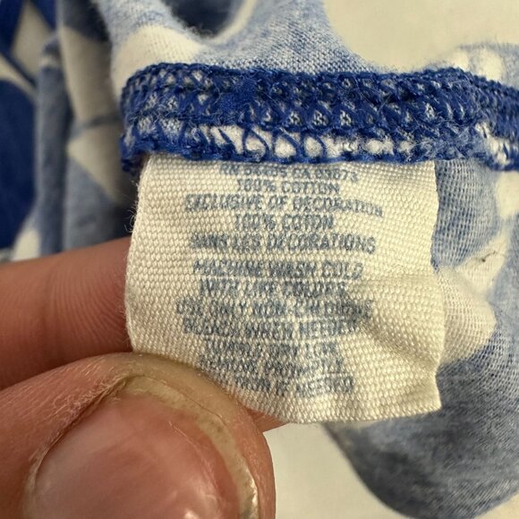 Aerie Womens Size M Floral Print Blue White Tank Top Sleeveless Casual - Picture 4 of 4